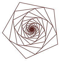Heilige Geometrie - Fünfecksspirale